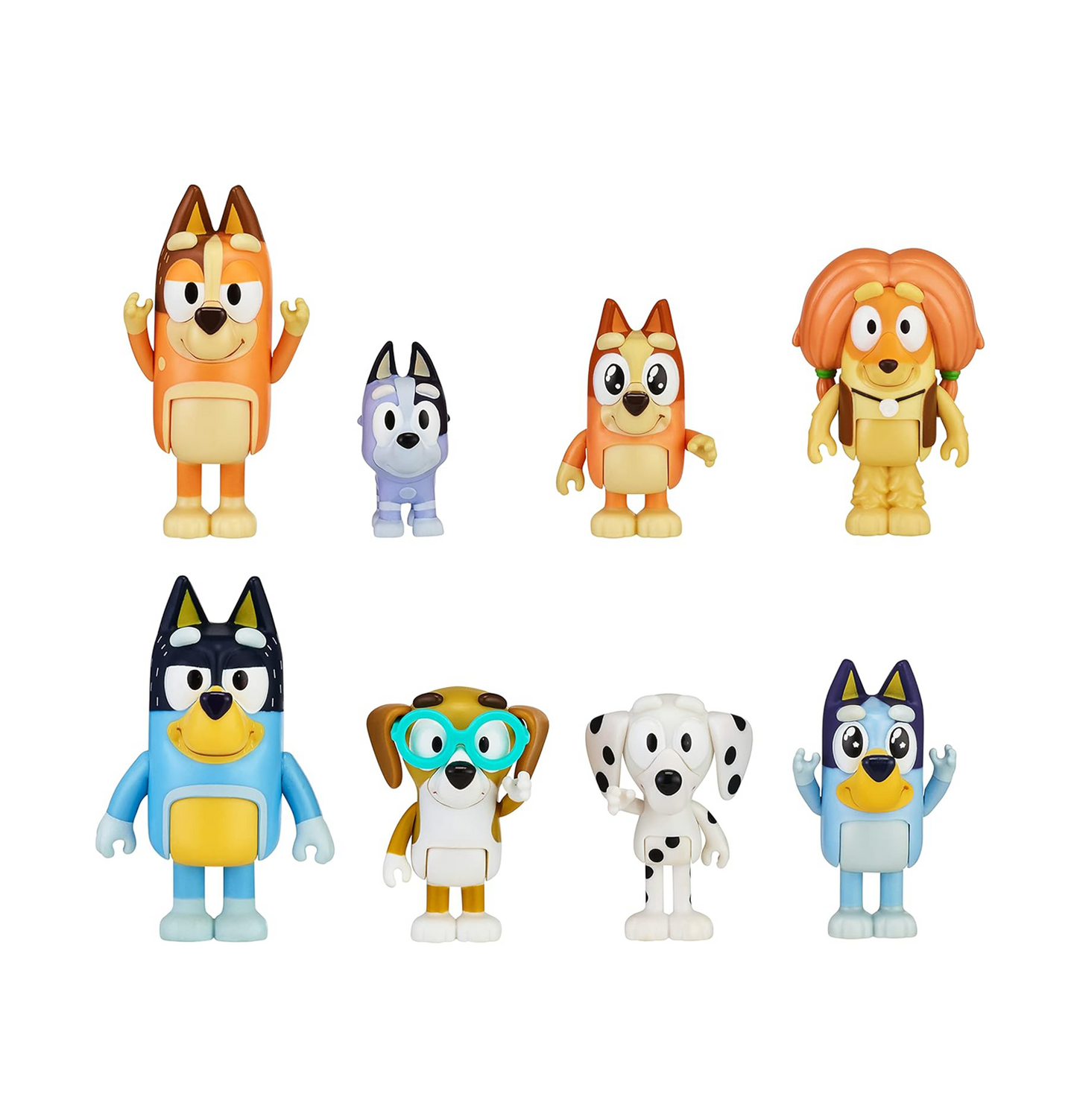 Bluey Heeler Family & Mates Mini Figure 8-Pack