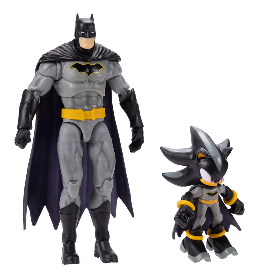 DC X Sonic the Hedgehog Shadow as Batman & Batman Action Figure