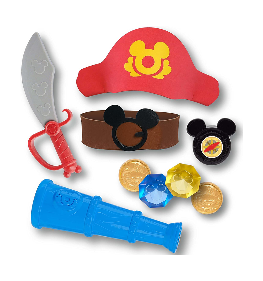 Disney Junior Mickey Mouse Funhouse Yo-Ho Pirate Trunk, Dress Up and Pretend Play