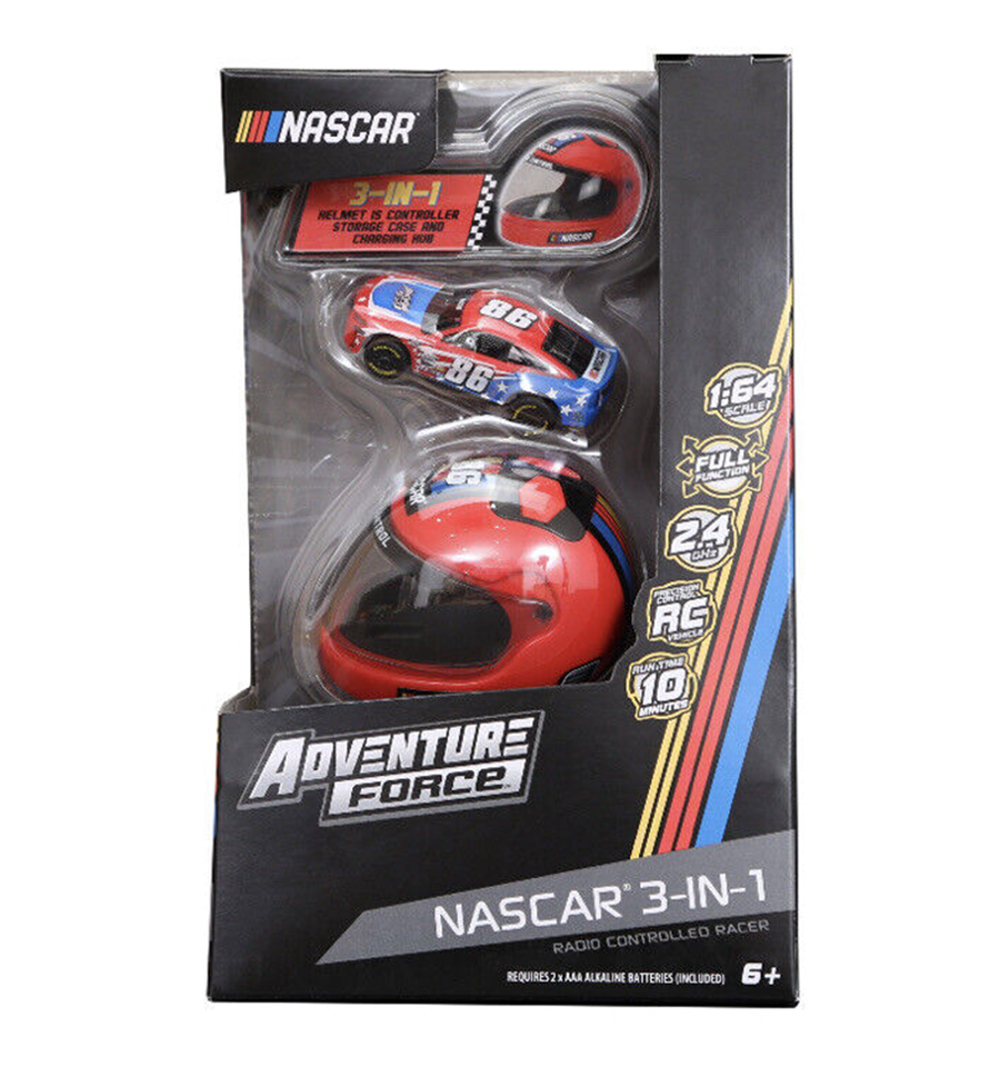 Adventure Force Nascar (1:64) Red/Blue Battery Radio Control