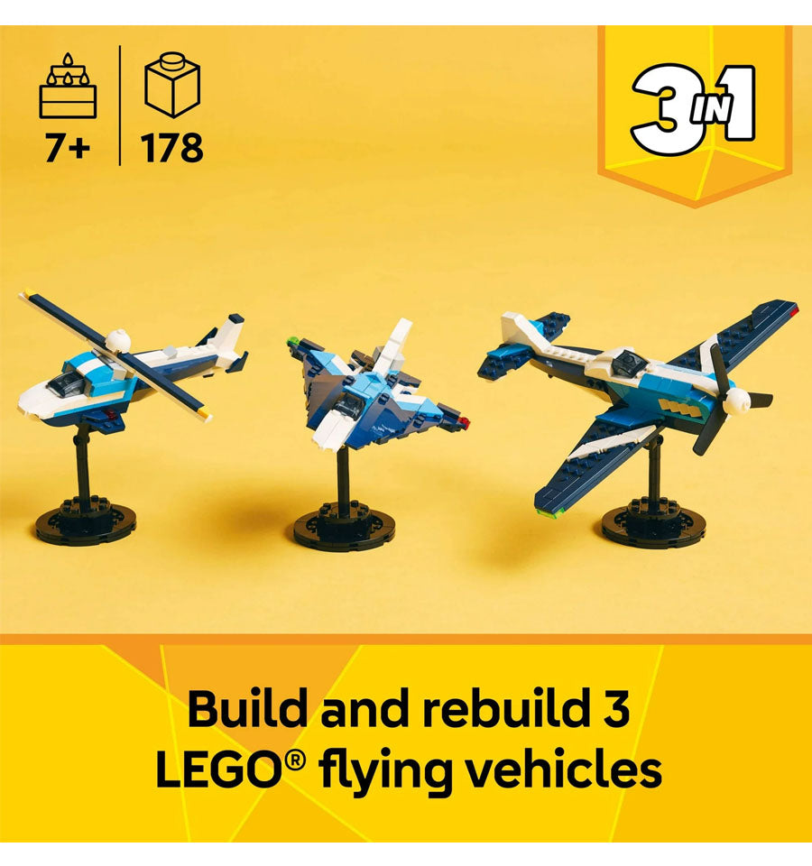 LEGO Creator 3in1 Aircraft Race Plane Building Set (31160)
