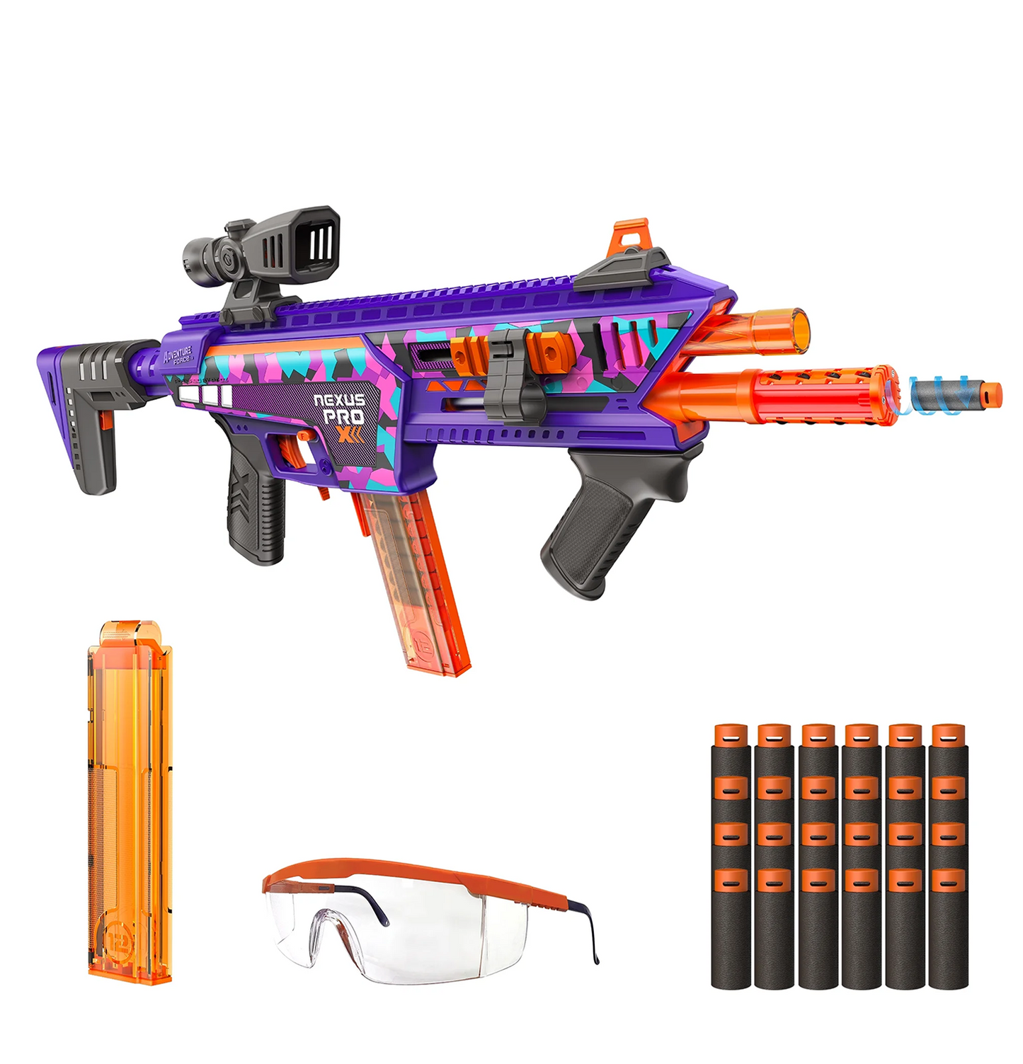 Adventure Force Tactical Strike Nexus Pro X Ultimate Half-Length Pro Foam Dart Blaster