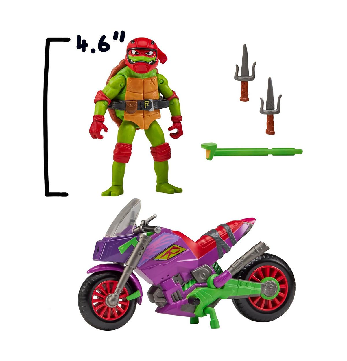 Tales of Teenage Mutant Ninja Turtles: Purple Dragon Battle Cycle with Exclusive Raphael Figure