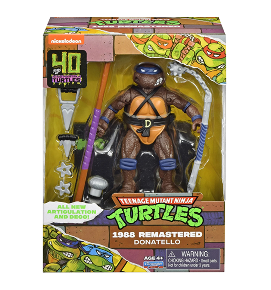 Teenage Mutant Ninja Turtles 40th Anniversary 1988 Remastered Donatello  Action Figure, image size:900x960
