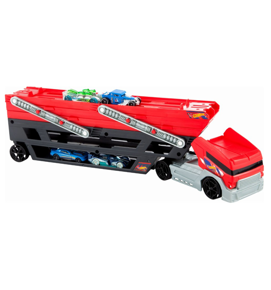 Hot Wheels - Mega Hauler Truck with 4 Cars
