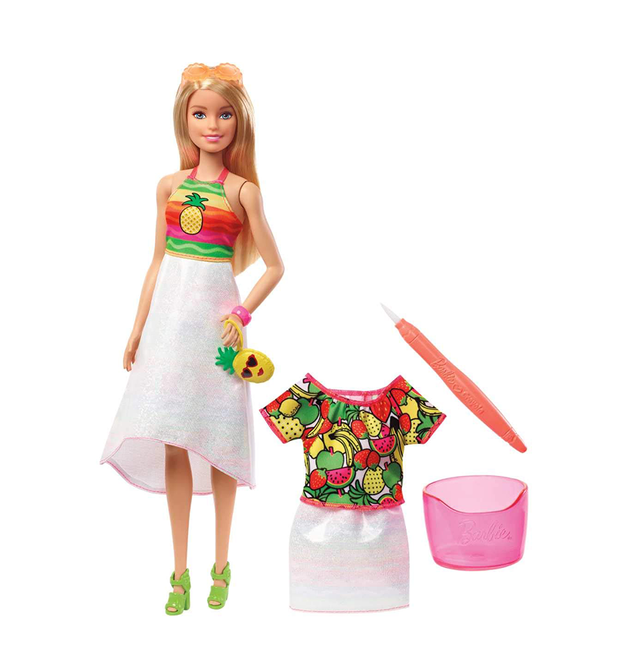 Barbie Crayola Rainbow Fruit Surprise Doll & Fashions