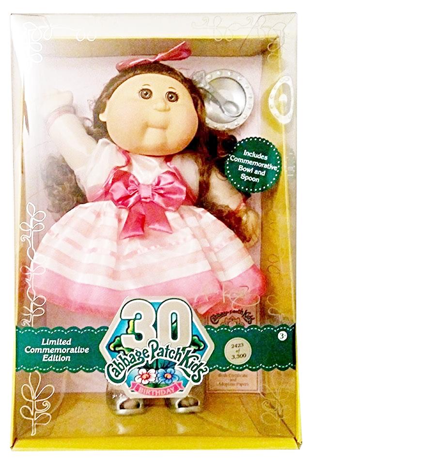 Cabbage Patch Doll 30th Anniversary 20 inch Collector Kid Girl - Brunnette