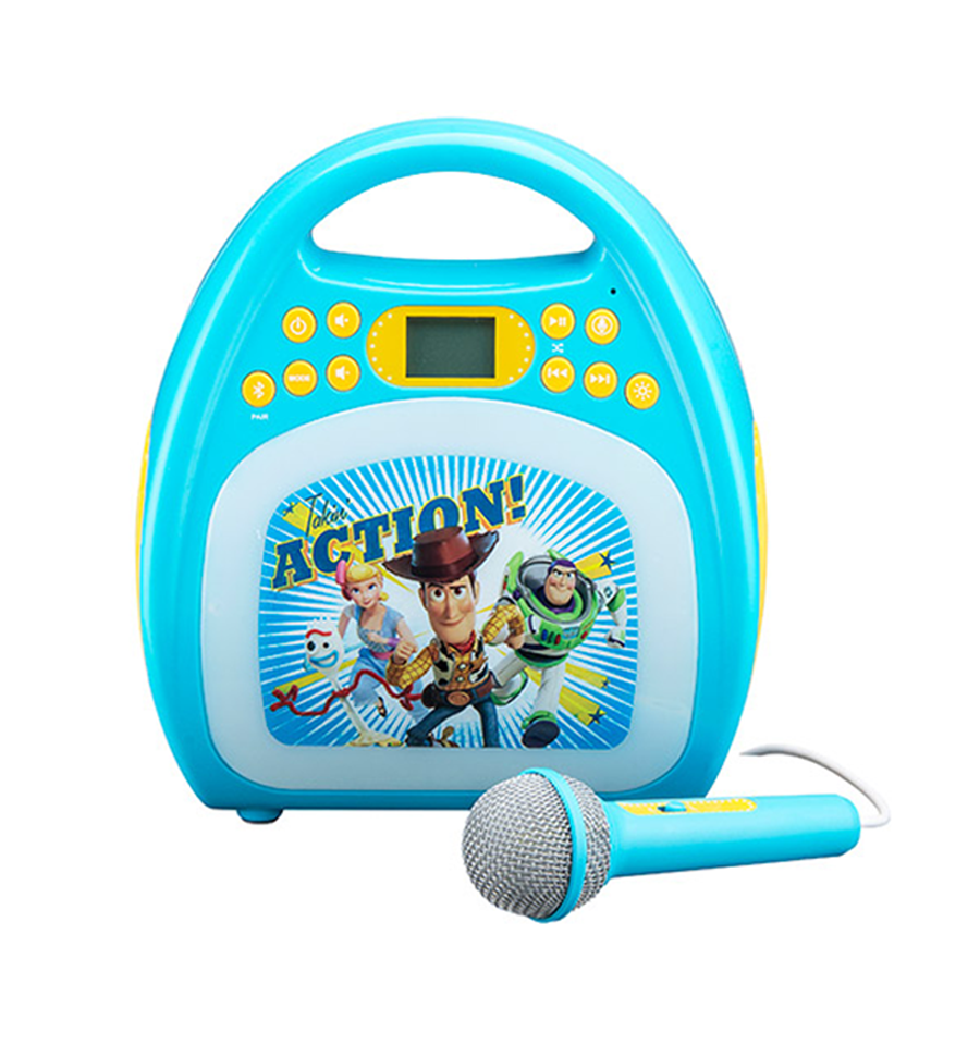 Disney Toy Story 4 Bluetooth MP3 Karaoke Machine with Microphone