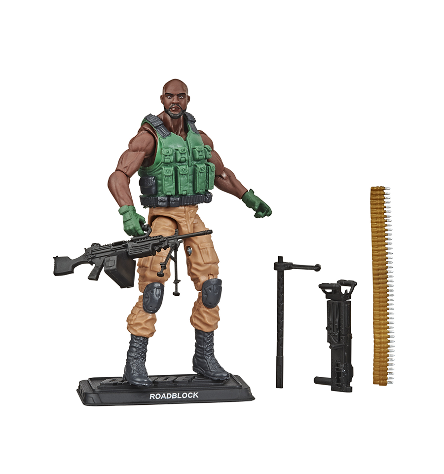 G.I. Joe Retro Collection Roadblock Toy 3.75" Collectible Figure