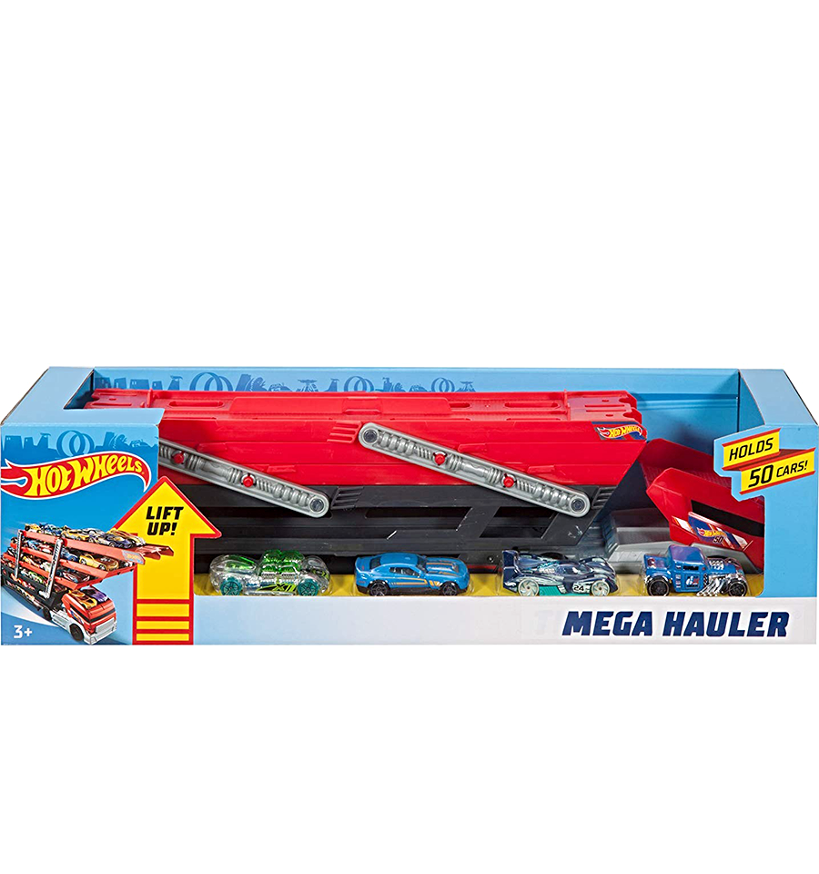 Hot Wheels - Mega Hauler Truck with 4 Cars – Toys Onestar