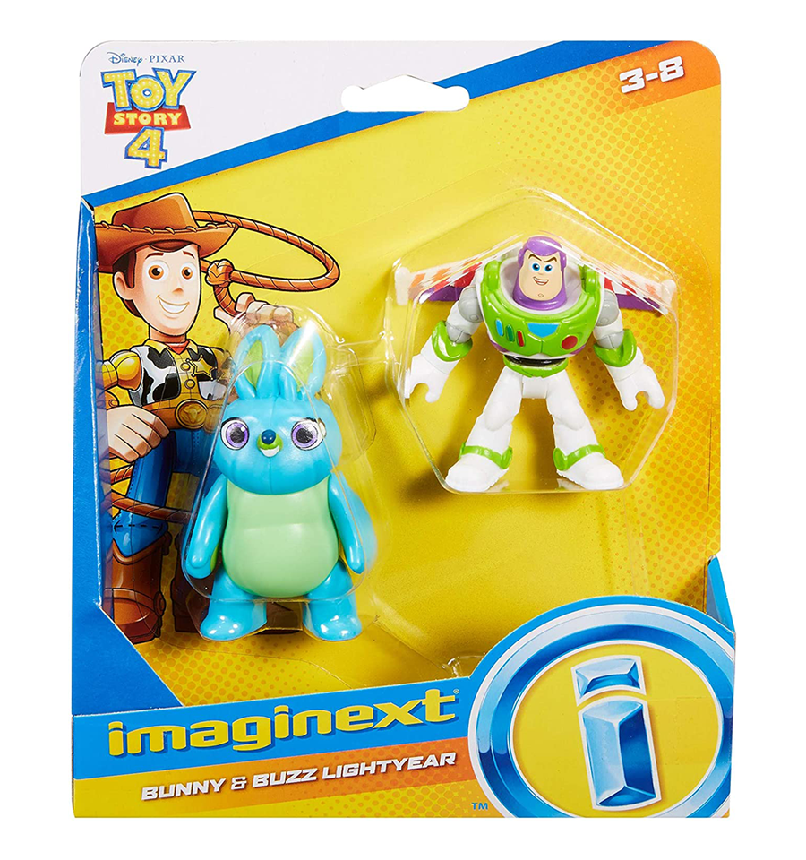 Fisher-Price Imaginext Disney Pixar Toy Story 4 Bunny and Buzz Lightyear Figures