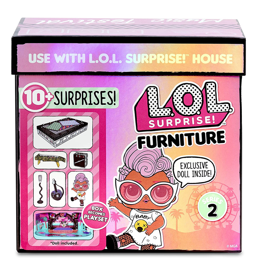 LOL Surprise Furniture Series 2 Music Festival with Grunge Grrrl