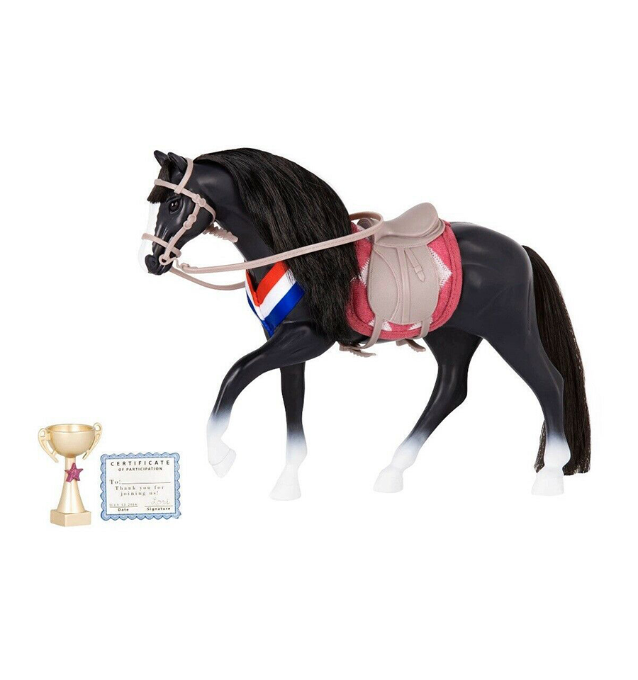 Lori Doll Horse Black Irish Draught Horse