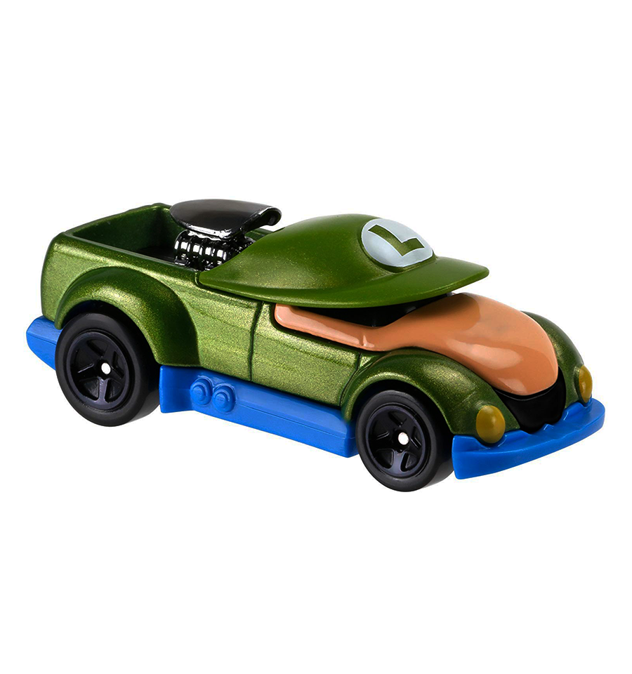 Hot Wheels Super Mario Character Cars Luigi Vehicle 2/7