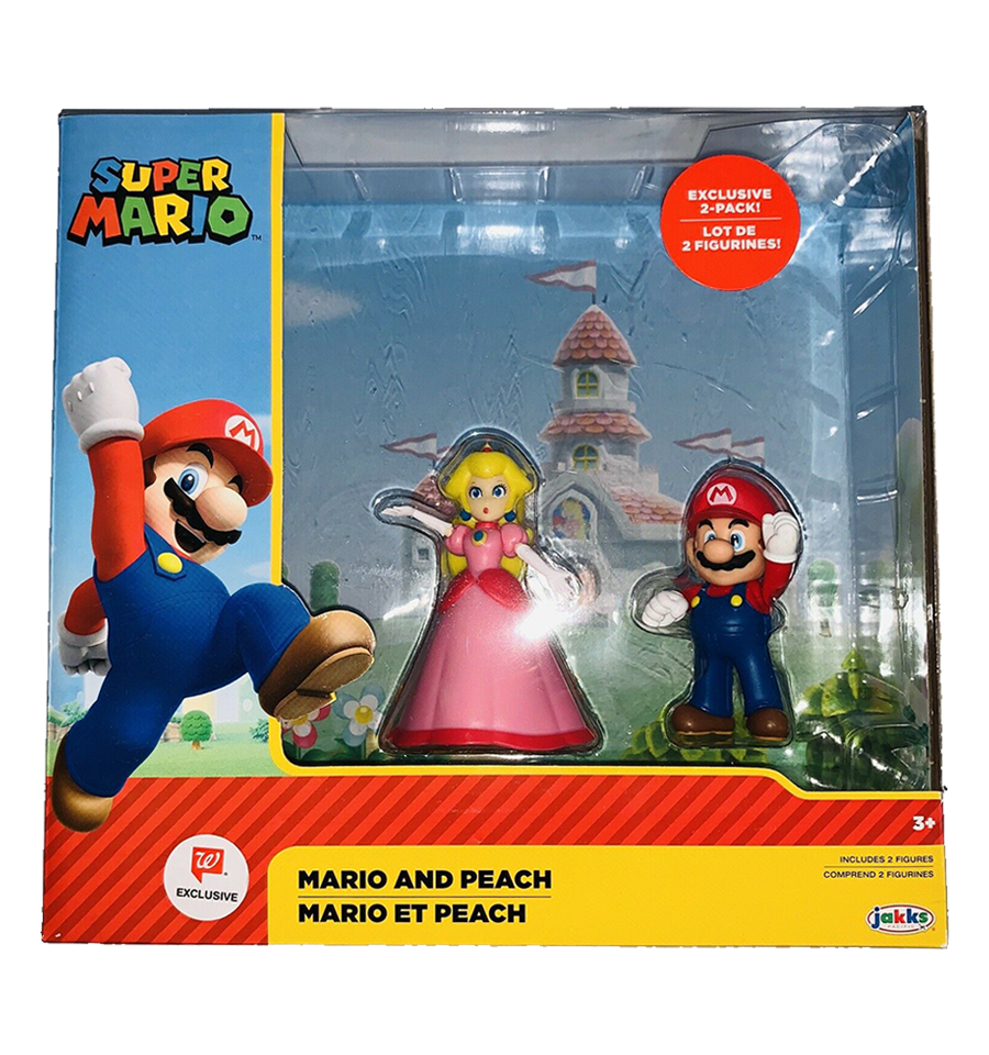 World of Nintendo Super Mario and Peach Exclusive 2-Pack – Toys