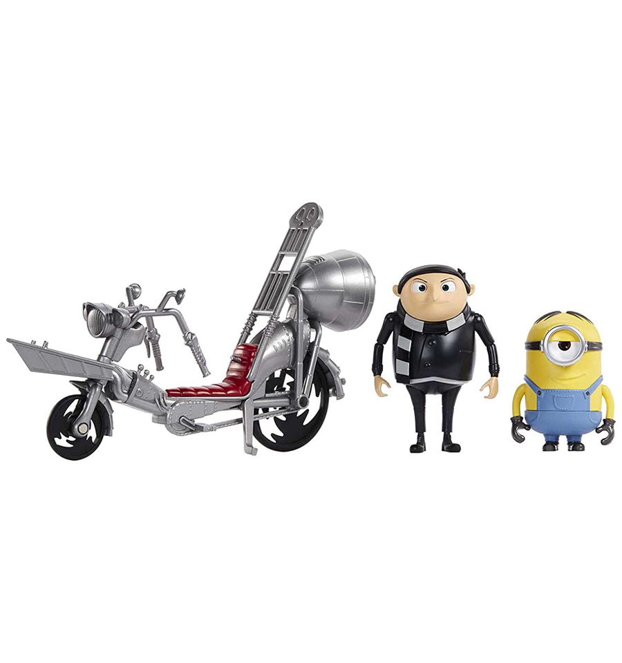 Minions: The Rise of Gru Movie Moments Pedal Power Gru and Stewart Action Figures
