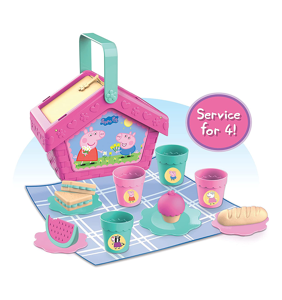 Peppa Pig Let's Have a Picnic Set-15-Pieces
