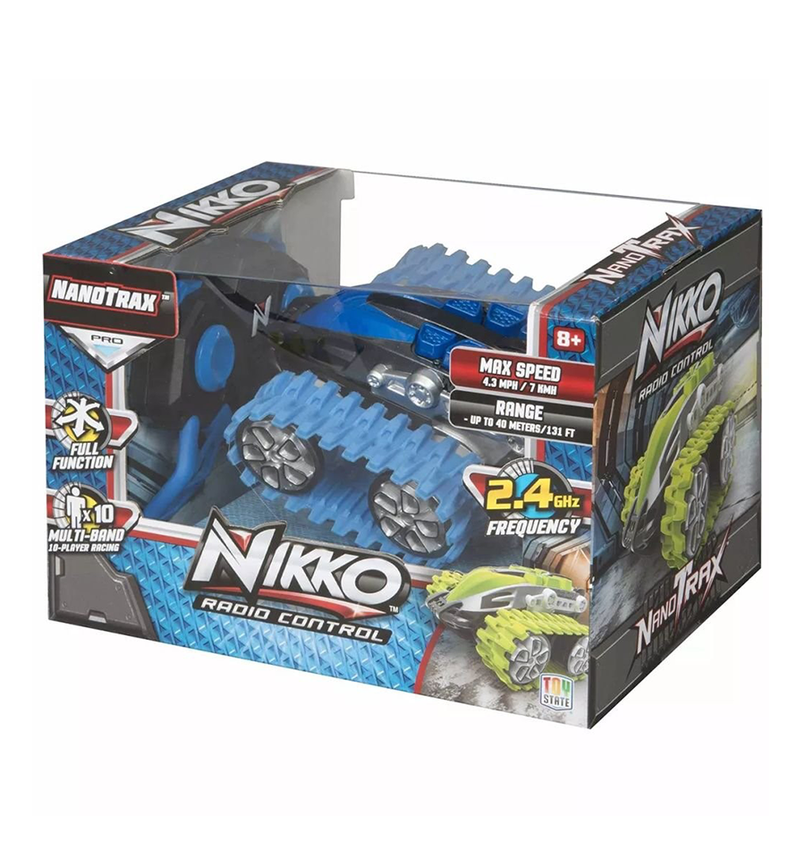 Nikko 9021 Nanotrax RC Car, Blue – Toys Onestar
