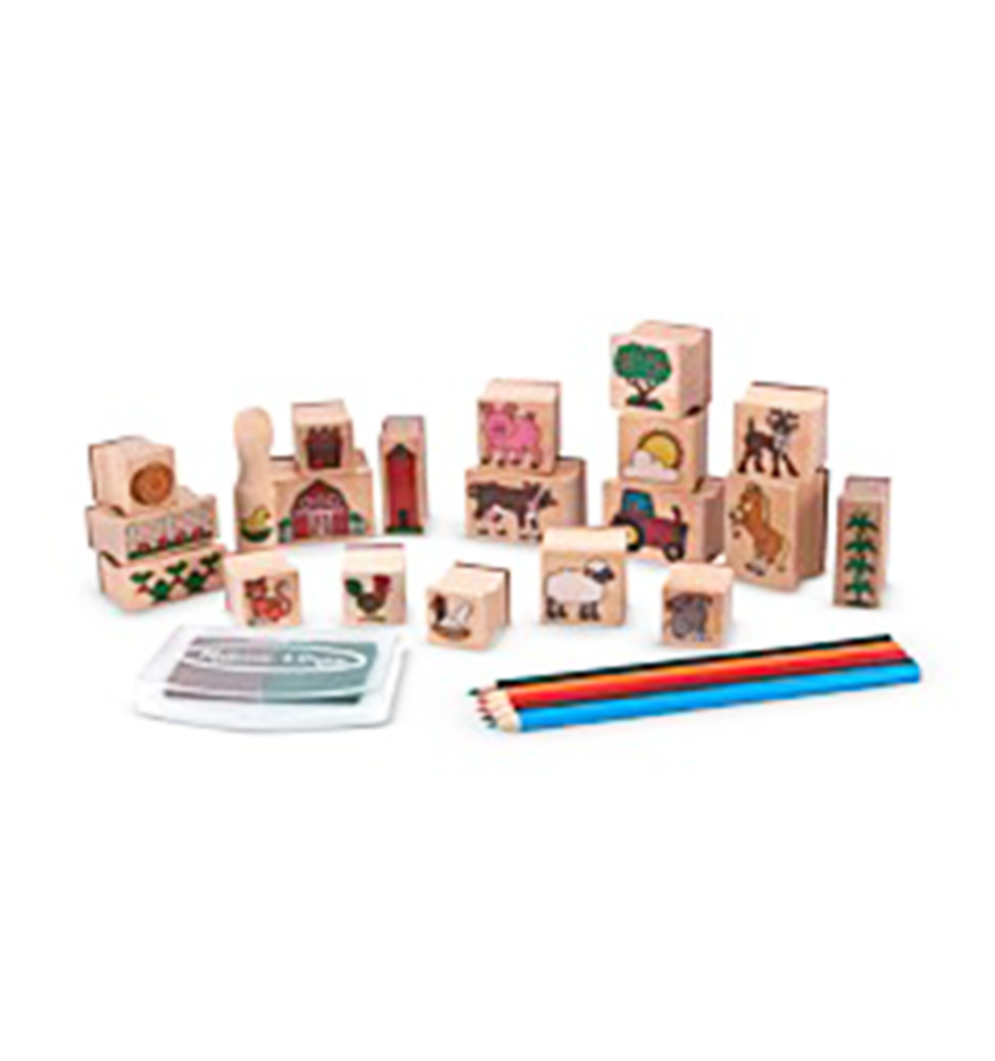 Melissa & Doug Created by Me! Wooden On the Farm Stamp Kit
