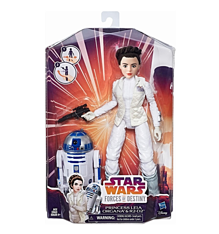 Star Wars Forces of Destiny Princess Leia Organa and R2-D2