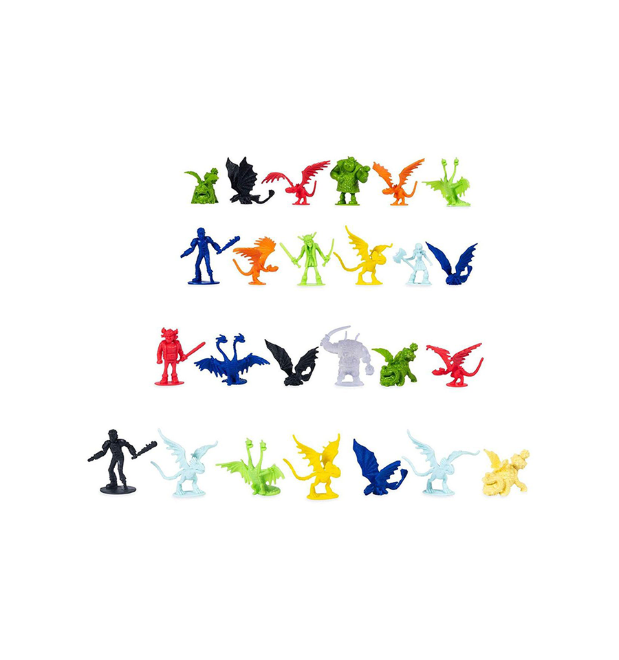 DreamWorks Dragons, Bucket of Dragons, 25 Dragon and Viking Figures