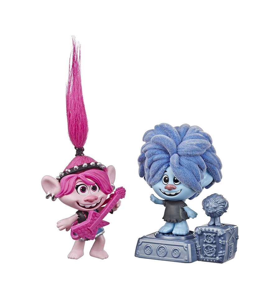 Trolls World Tour Rock City Bobble 2-Inch Figure 2-Pack