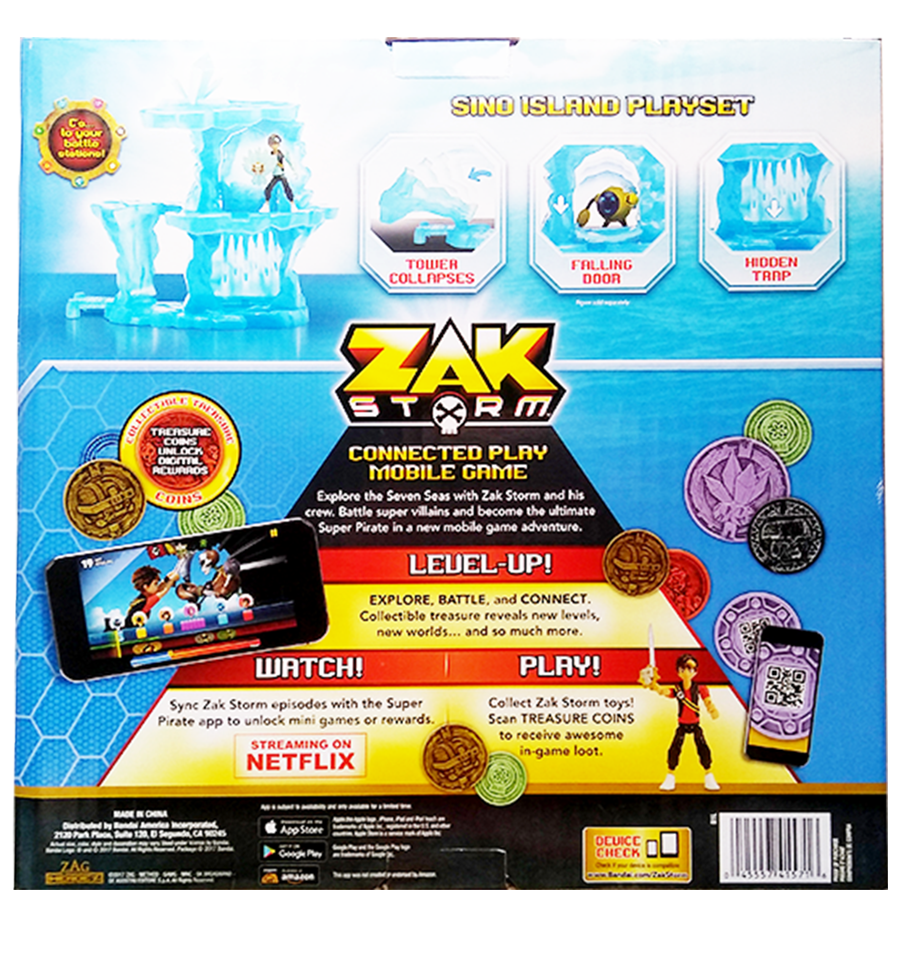 Zak Storm Sino Island Action Figure Playset