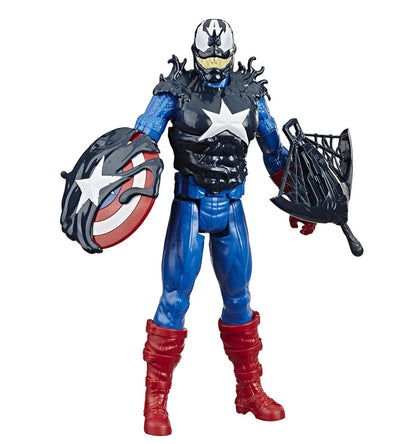 Marvel Spiderman: Maximum Venom Titan Hero Captain America Action Figure