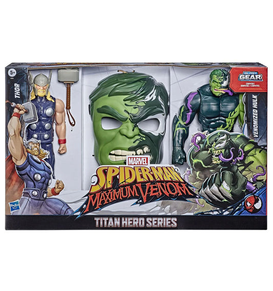 Marvel Titan Hero Series Blast Gear Thor & Venomized Hulk Action Figure 2-Pack