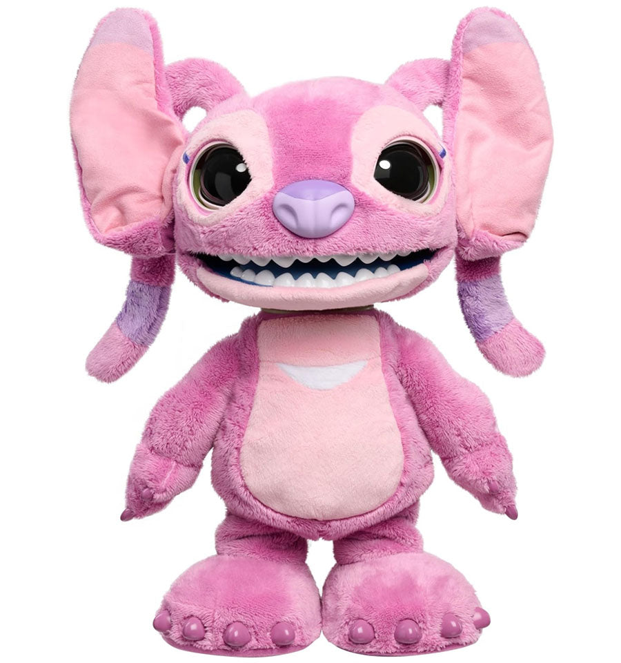 Disney Stitch Ultimate Angel Interactive 17" Plush Toy, 100+ Sounds & Reactions, Moves Like a Real-Life Angel