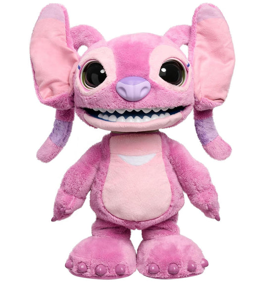 Disney Stitch Ultimate Angel Interactive 17" Plush Toy, 100+ Sounds & Reactions, Moves Like a Real-Life Angel