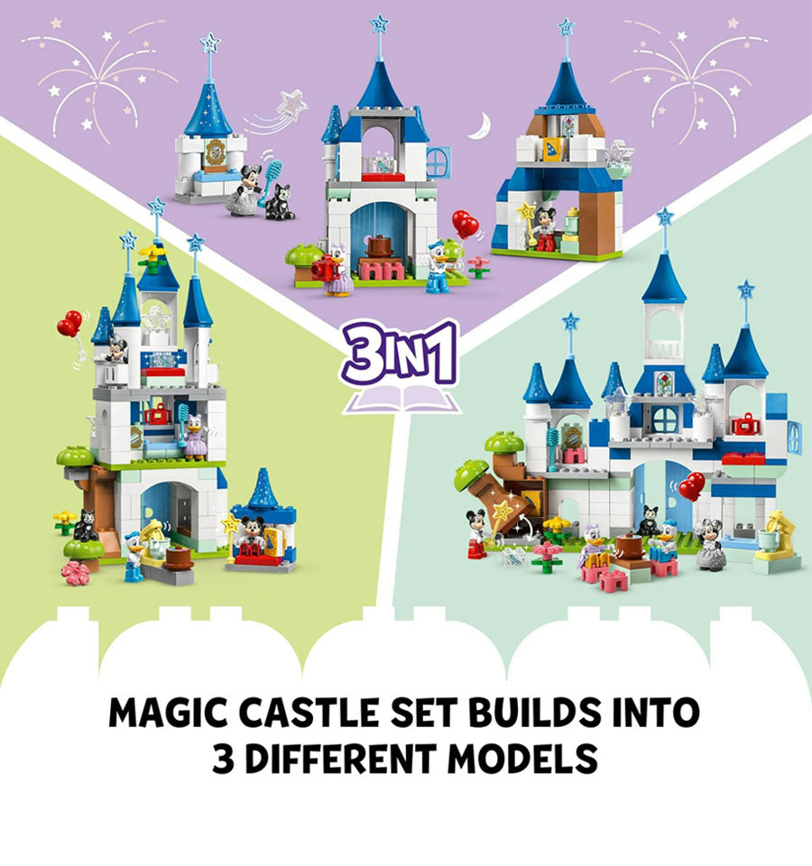 LEGO DUPLO Disney 3in1 Magic Castle with 5 Disney Figure 10998