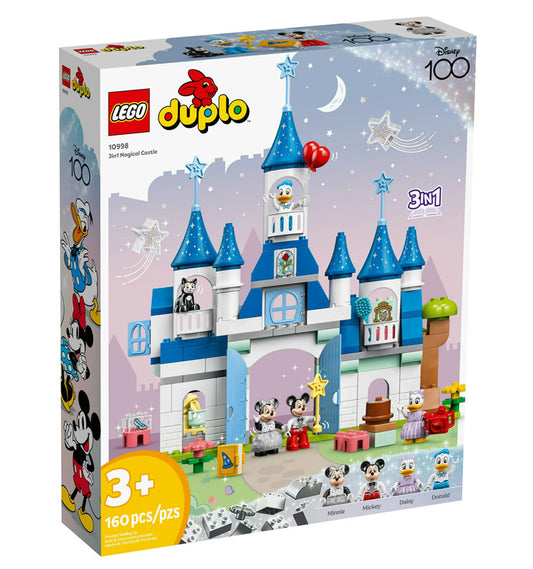 LEGO DUPLO Disney 3in1 Magic Castle with 5 Disney Figure 10998
