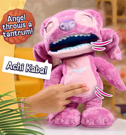Disney Stitch Ultimate Angel Interactive 17" Plush Toy, 100+ Sounds & Reactions, Moves Like a Real-Life Angel