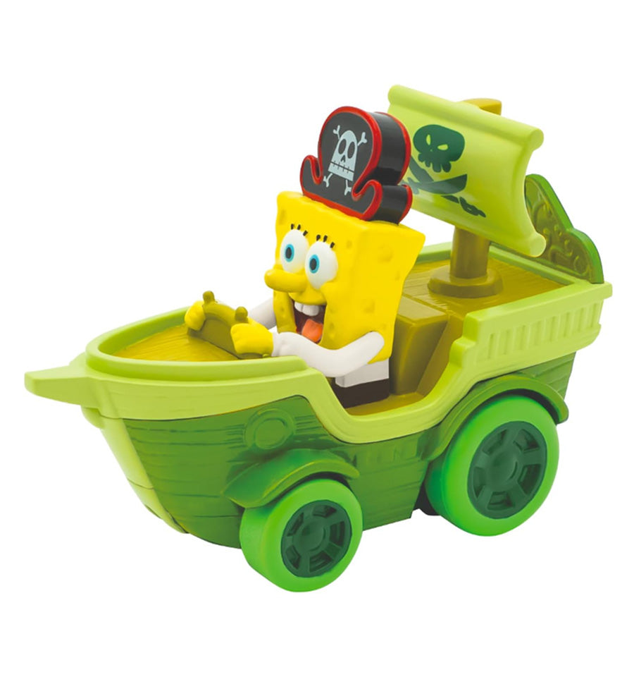Spongebob Squarepants Movie: The Search for Squarepants Bikini Bottom Boaters | 3 Exclusive Movie-Styled Rev-Up Racers with Spongebob, Gary & Mr. Krabs