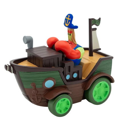 Spongebob Squarepants Movie: The Search for Squarepants Bikini Bottom Boaters | 3 Exclusive Movie-Styled Rev-Up Racers with Spongebob, Gary & Mr. Krabs