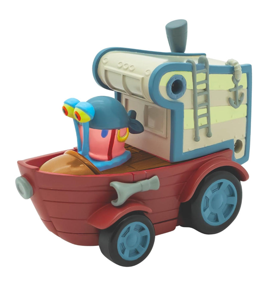 Spongebob Squarepants Movie: The Search for Squarepants Bikini Bottom Boaters | 3 Exclusive Movie-Styled Rev-Up Racers with Spongebob, Gary & Mr. Krabs