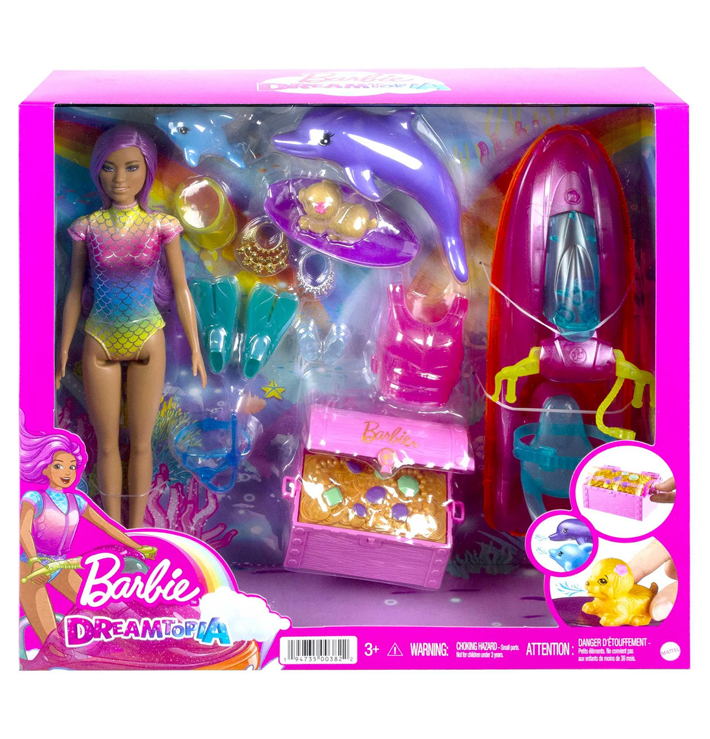 Barbie Dreamtopia Doll with Jet Ski Playset