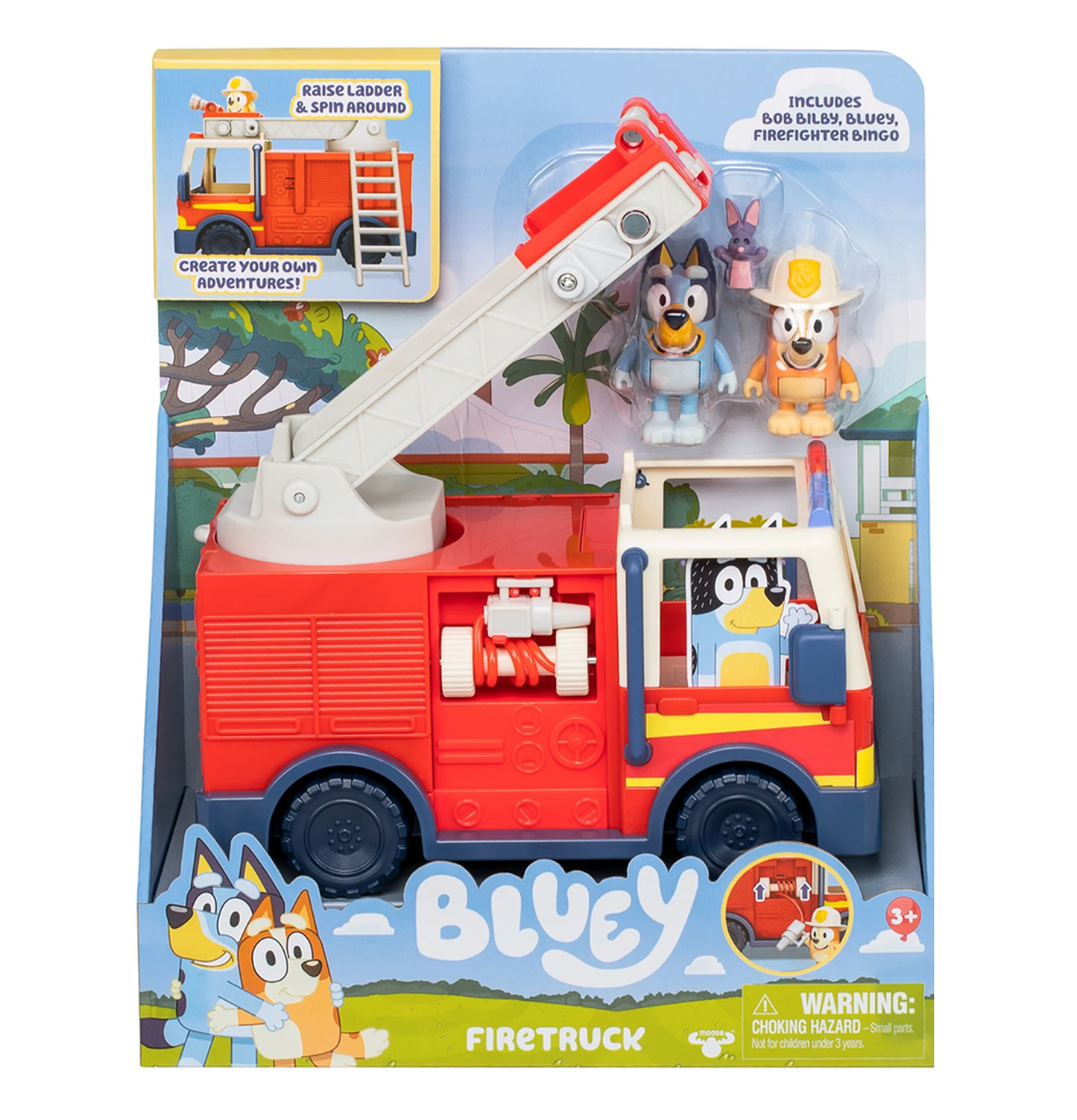 Bluey Fire Truck Vehicle Playset