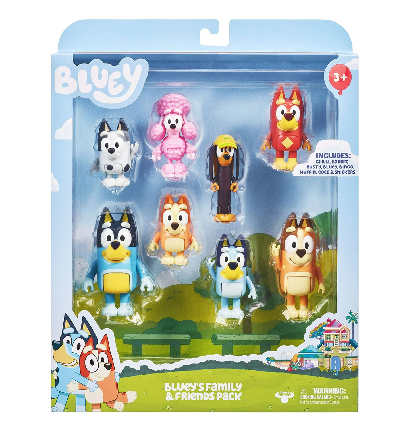 Bluey Family & Friends Mini Figure 8-Pack