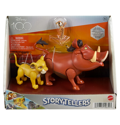 Disney 100 Storytellers The Lion King Action Figures - Hakuna Matata 3-Pack