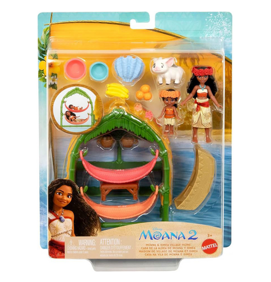 Disney Moana 2, Moana & Simea Village Home Playset
