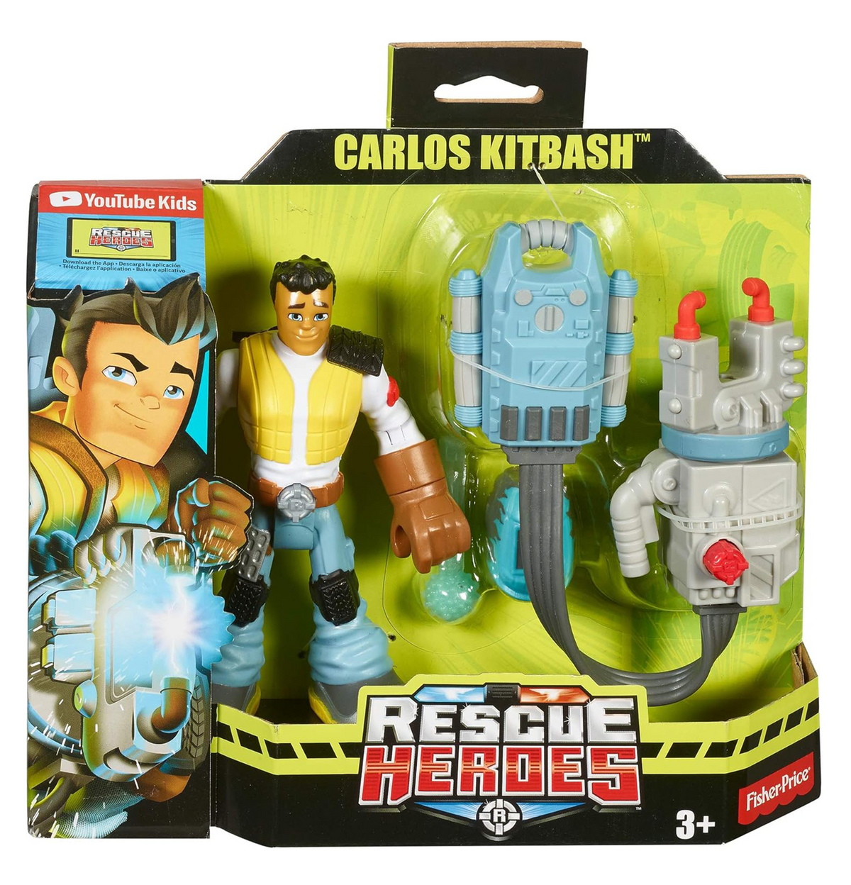 Kitbash Hero Fisher-Price Rescue Heroes Carlos Kitbash Figure with Accessories ...