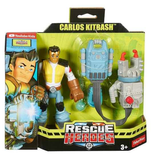 Fisher-Price Rescue Heroes Carlos Kitbash Figure with Accessories