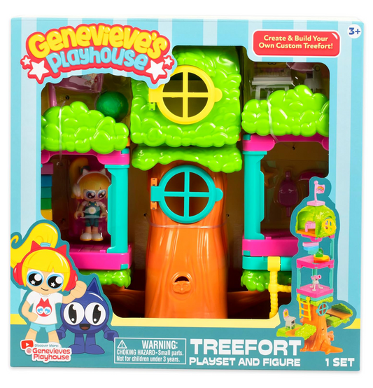 Genevieve's Playhouse Kids Educational Treefort Playset