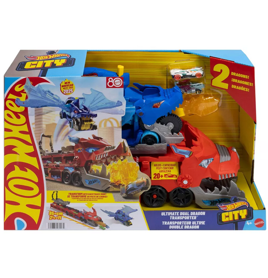 Hot Wheels City Ultimate Dragon Hauler Toy Vehicle Playset