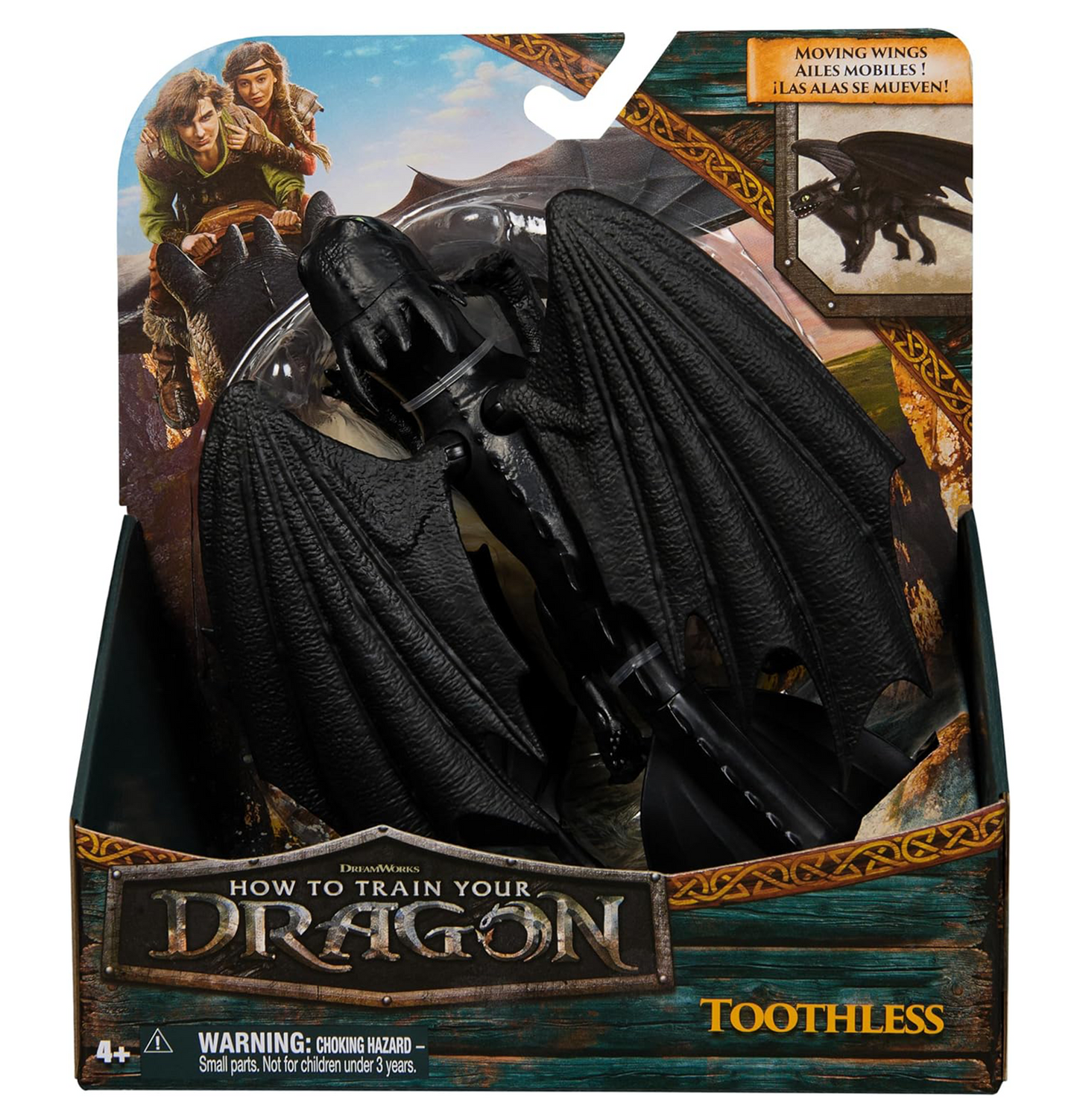 How to Train Your Dragon 2025 Movie - Toothless Action Figure (with moving wings)