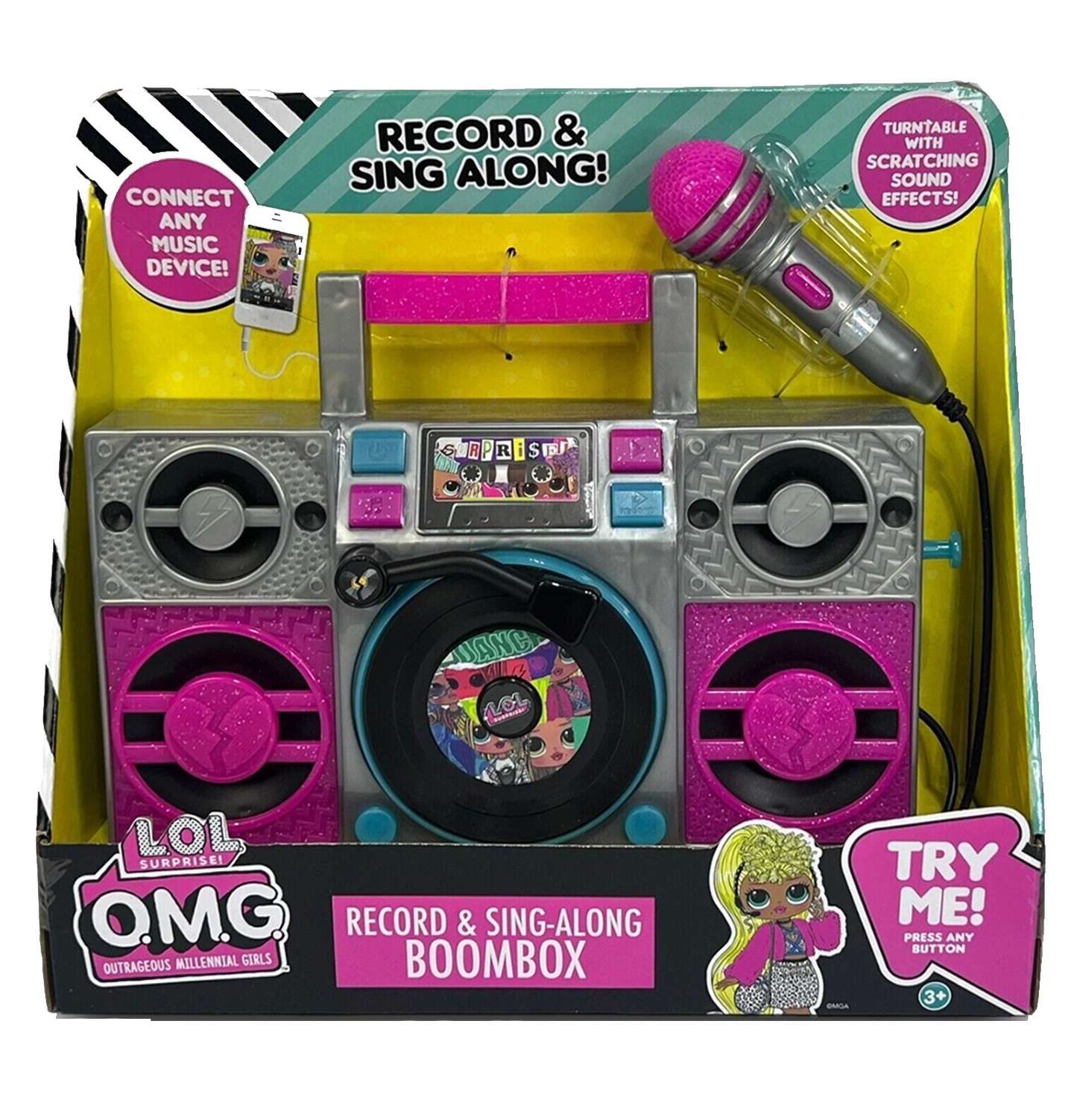 L.O.L Surprise OMG Record & Sing Along Boombox