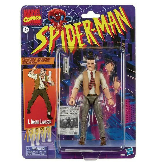 Marvel Legends Series Spider-Man 6-inch- Jonah Jameson Retro Action Figure