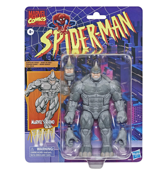Marvel Legends Series Spider-Man 6-inch Marvel’s Rhino Retro Action Figure